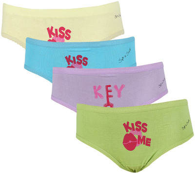 

Soft&Smooth Pubuylgn Women Hipster Purple, Yellow, Green, Blue Panty(Pack of 4, Blue;green;purple;yellow