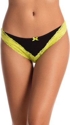 

PrettySecrets Women Thong Black Panty(Pack of 1