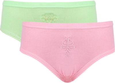 

Vaishma Plain-LGNPN Women's Hipster Light Green, Pink Panty(Pack of 2)
