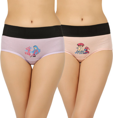 Vaishma Women Hipster Purple, Orange Panty(Pack of 2)