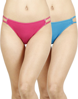 Softrose Window Women Bikini Light Blue, Pink Panty(Pack of 2)