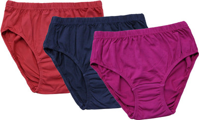 

Kothari Women's Hipster Multicolor Panty(Pack of 3), Rose-black-red