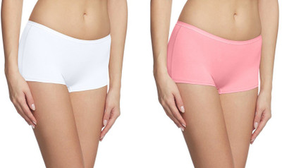 Fashion Line Women Boy Short Multicolor Panty(Pack of 2)
