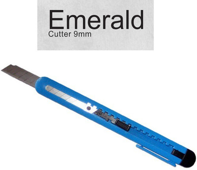 

Emerald 9mm Plastic Grip Hand-held Paper Cutter(Set Of 1, Blue)