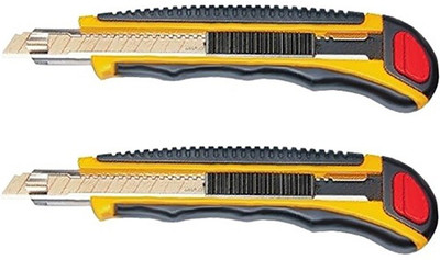 

Misaki Auto load Rubber Grip Hand-held Paper Cutter(Set Of 2, Yellow)