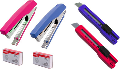 

Gayatri Creations GOOD LUCK SERIES Plastic Grip Hand-held Paper Cutter(Set Of 4, Multicolor)