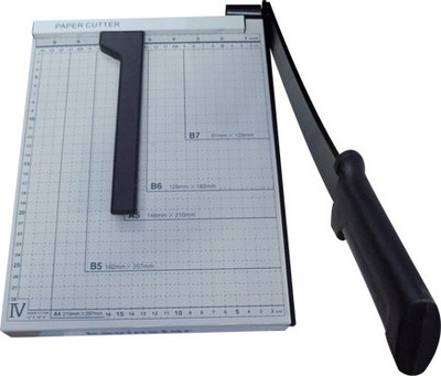 

Kavinstar Office Desk Metal Grip Hand-held Paper Cutter(Set Of 1, White)