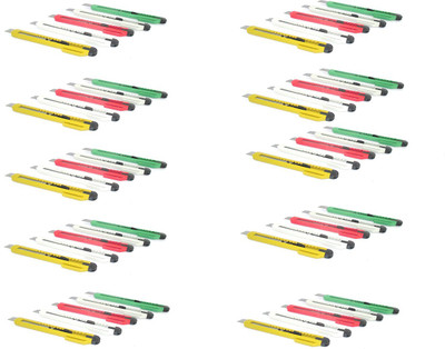 

Ikon RIC403 Plastic Grip Hand-held Paper Cutter(Set Of 50, Multicolor)
