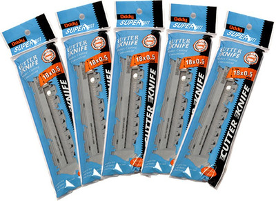 

Oddy Cutter Knife Auto Lock Plastic Grip Hand-held Paper Cutter(Set Of 5, Multicolor)