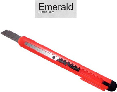 

Emerald 9mm Plastic Grip Hand-held Paper Cutter(Set Of 1, Red)