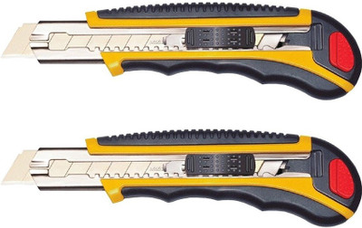 

Misaki Auto Lock Rubber Grip Hand-held Paper Cutter(Set Of 2, Yellow)