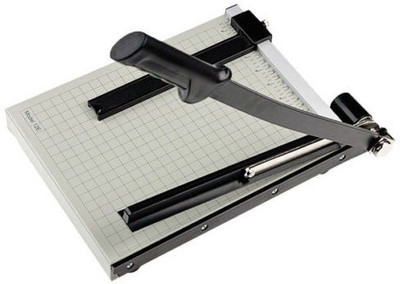 

He Retail 15 inch Large B4 Size Metal Grip Guillotine Paper Cutter(Set Of 1, White)