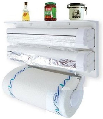

Magnusdeal 3 in 1 Kitchen Triple Paper Dispenser & Holder Paper/ Foil/ Cling Wrap 221 Paper Dispenser