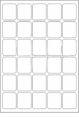 Novajet 30 A4 Size Sticker Paper Self-adhesive Paper Label(White)
