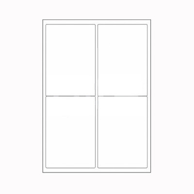 Desmat A4ST4-100S Self-adhesive Paper Label(White)
