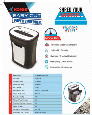 

KORES KORES EASYCUT 826 Paper Trimmer(10)