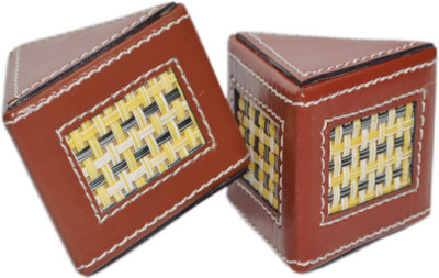 

Knott Pw-series Leather Paper Weights with Cone Shape(Set Of 2, Brown)