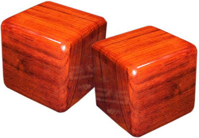 

SS Padam Handicraft Industries Premium Imported Padauk Wood Paper Weights with Glossy Polish(Set Of 2, Red)
