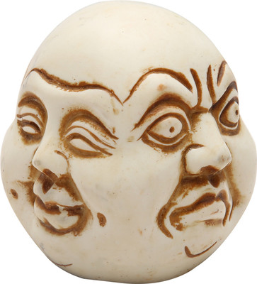 

shivika enterprises 4 face laughing buddha Fibre Paper Weights with Matte(Set Of 1, Beige)