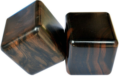 

SS Padam Handicraft Industries Cube Ebony Wood Paper Weights with Glossy Polish(Set Of 2, Black,Brown)