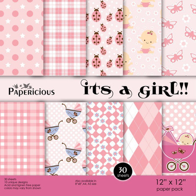 

PAPERICIOUS DESIGNER PRINTED 12X12 Multipurpose Paper(Set of 1, Multicolor)