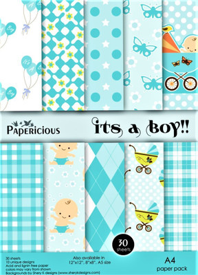 PAPERICIOUS DESIGNER PRINTED A4 A4 paper(Set of 1, Multicolor)
