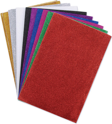 

Radhey Glitter Unruled A4 Craft paper(Set of 1, Multicolor)