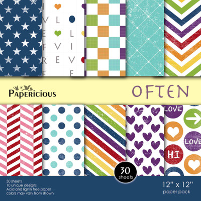 

PAPERICIOUS DESIGNER PRINTED 12X12 Multipurpose Paper(Set of 1, Multicolor)