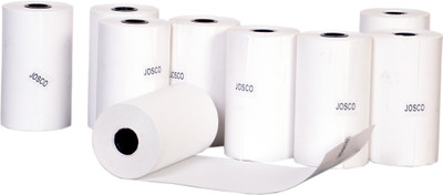 

Josco Thermal plain 79mm x 80 Mtrs Length Paper Roll(Set of 1, White)