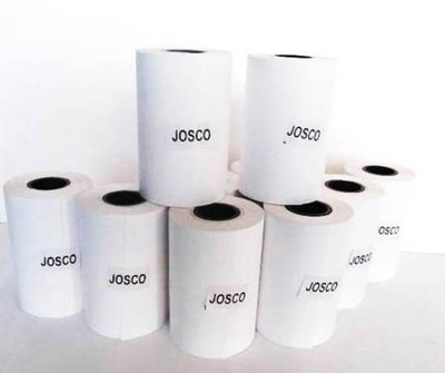 

Josco Thermal White 57mm x 15 Mtrs Paper Roll(Set of 1, White)