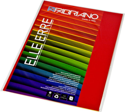 Fabriano Elle Erre (Pack of 6) A4 220 gsm Drawing Paper(Rosso)