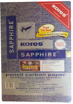 

Kores Sapphire Carbon A4 Carbon Paper(Set of 2, Blue)