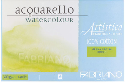 5% OFF on Fabriano Artistico Traditional 300 gsm Watercolor Paper(White)