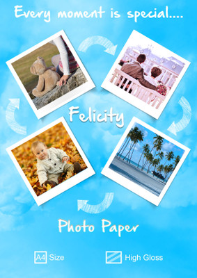 

Felicity Super Series Unruled A4 Photo Paper(Set of 1, White)