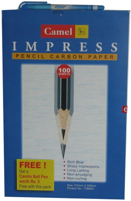 

Camlin Impress Unruled FS Carbon Paper(Set of 1, Blue)