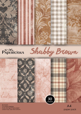 PAPERICIOUS DESIGNER PRINTED A4 A4 paper(Set of 1, Brown)