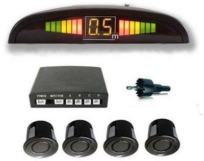 AutoSun BK-142 Reverse Car LED Display Black Maruti Suzuki Ertiga Parking Sensor(Electromagnetic Systems) available at flipkart for Rs.899