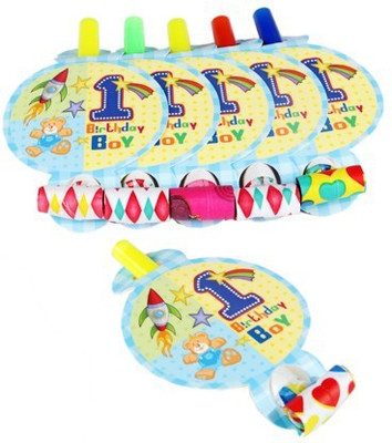 

Funcart Fun at 1 Boy Party Blowouts(Pack of 6)