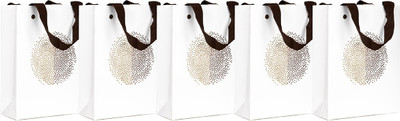 JKT Creations Printed Party Bag(White, Pack of 5)