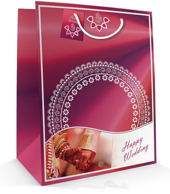 

Paper Bag Zone Printed Party Bag(Pink, White, Pack of 10)