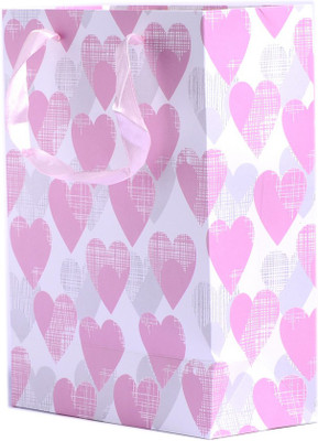 

Enwraps Printed Party Bag(Pink, Pack of 4)