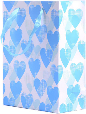 

Enwraps Printed Party Bag(Blue, Pack of 4)