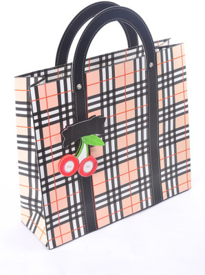 

Enwraps Checkered Series Cherry (1pc ) Printed Party Bag(Black, Beige, Pack of 1)