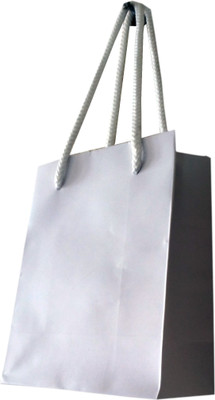 

Paper Bag Zone Solid Party Bag(White, Pack of 10)