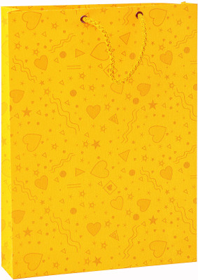 

Bdpp Paper Processers Premium Gift Printed Party Bag(Yellow, Gold, Pack of 10)