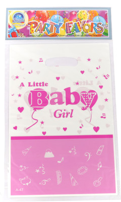 

Funcart Little Baby Girl Lootbag Printed Party Bag(Pink, Pack of 6)