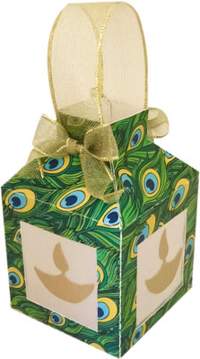 

Crack of Dawn Crafts Printed Party Bag(Blue, Green, Pack of 4)