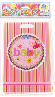 

Funcart Butterfly Baby Lootbag Printed Party Bag(Pink, Pack of 6)