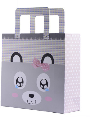 

Enwraps Printed Party Bag(Grey, Pack of 3)