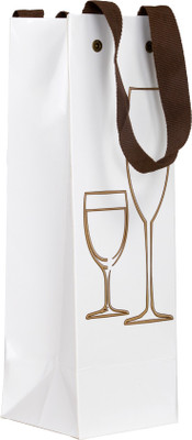 

JKT Creations Printed Party Bag(White, Pack of 5)